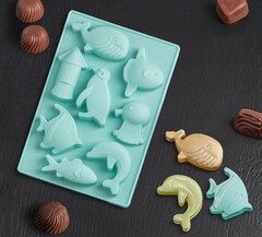 Форма для кондитерских украшений «Морская», 14×9,5 см, 8 ячеек