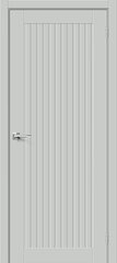 Межкомнатная дверь Браво-40 ПЭТ Grey Silk (белый матовый, без текстуры)
