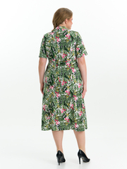 4536 Халат на пуговицах