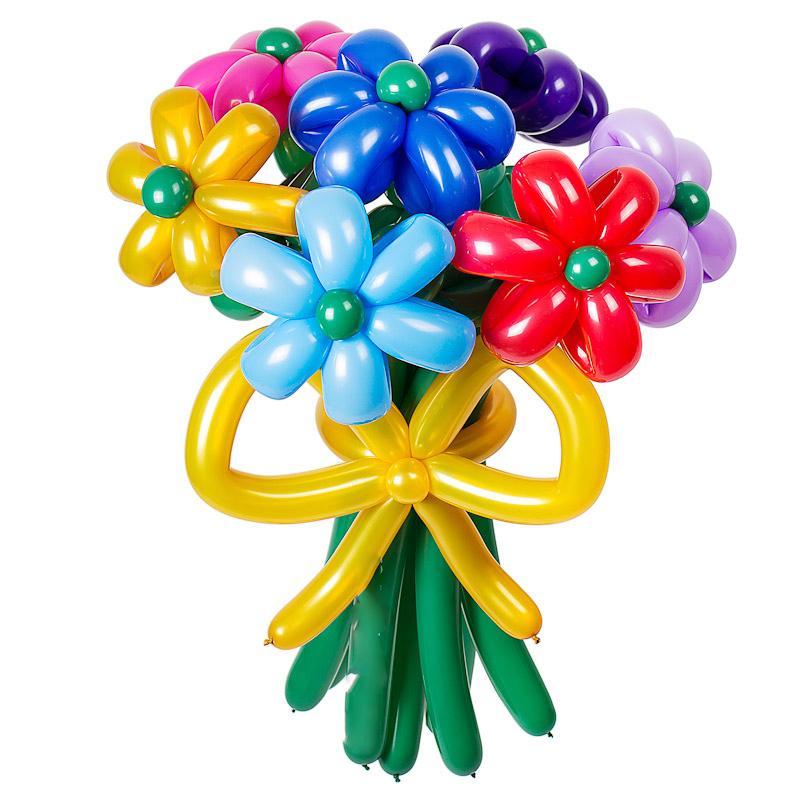 Цветы из воздушных шаров
