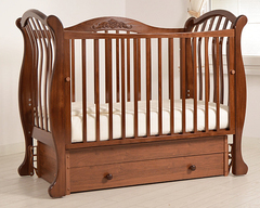 Кровать детская К-2002-31м "Габриэлла" Люкс  маятник универсальный (орех)
