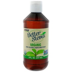 Now Foods, Better Stevia, органический жидкий бескалорийный подсластитель, 237 мл (8 жидких унций)