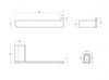 Cezares STYLUS-PH-01 STYLUS-PH-01 Держатель для туалетной бумаги, исполнение хром