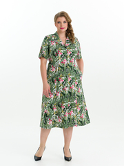 4536 Халат на пуговицах