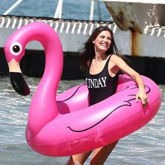 Надувной круг фламинго розовый Pink Flamingo 120 см