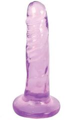 Фиолетовый фаллоимитатор Slim Stick Dildo - 15,2 см. - 