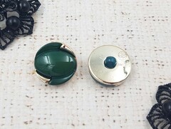 Пуговицы костюмные, d 2 см, зелёный