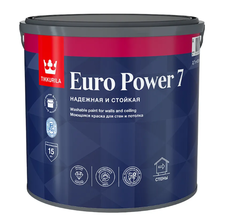 Краска моющаяся для стен и потолков Euro Power-7 (Евро-7) TIKKURILA 2,7л---