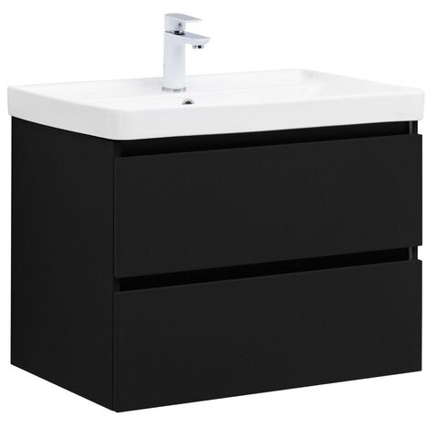 Aquanet 337954 Тумба Вега 2.0 70 2 ящ. цв.черный (337954)