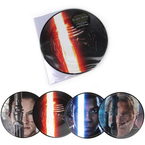 Комплект из 2-х виниловых пластинок.  John Williams: Star Wars - The Force Awakens Soundtrack (Pic Disc) Vinyl 2LP