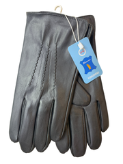 Yongsheng.Эко кожа. Подклад плюш-флис.Перчатки.Мужские.10 шт в упаковке.