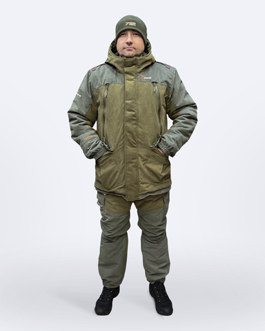 Костюм зимний PRIDE Магнум -45°C, полукомбинезон, Исландия, хаки