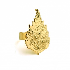 Кольцо с листьями Ester Bijoux Филигранная Береза LF95R- G BR