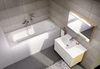 Ванна прямоугольная 170х75 с панелью, каркасом, сливом-переливом Ravak SET Domino PLUS 70508015