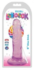 Фиолетовый фаллоимитатор Slim Stick Dildo - 15,2 см. - 