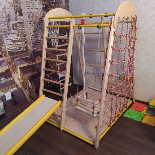 Вертикаль детский спортивный комплекс веселый. Вертикаль веселый малыш Wood.