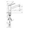 Hansgrohe Zesis M33 74806670 Кухонный смеситель 150 1j LowPressure, черный матовый