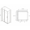 Abber Sonnenstrand AG04130S-S70 Душевой уголок, 130x70x195, цвет: хром