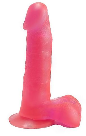 Розовый гелевый дилдо на присоске - 16,5 см. - LOVETOY (А-Полимер) 211600