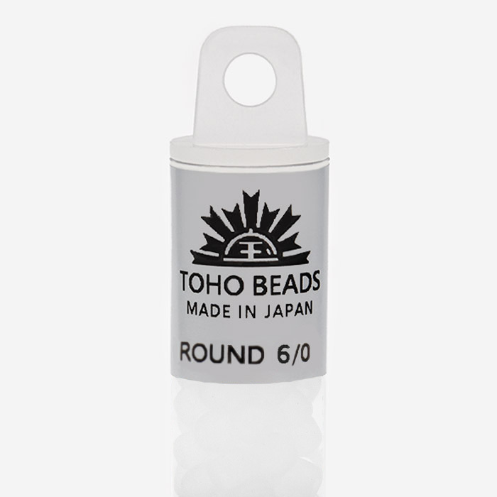 Японский бисер TOHO Round 6/0 (№1F), прозрачный матовый