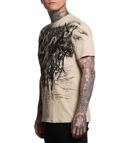 Affliction | Футболка мужская Black Night Tee Sand A27244SND слева