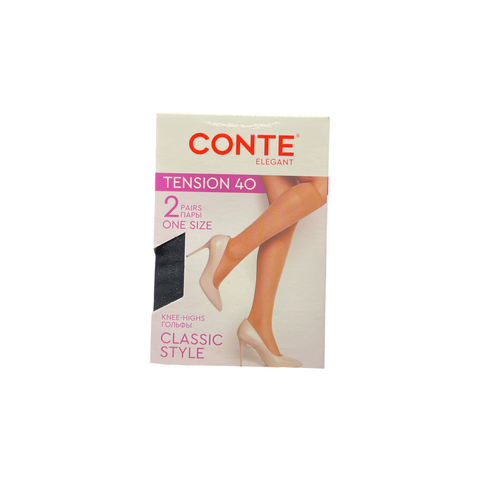 TENSION CONTE гольфы 40 CONTE Nero