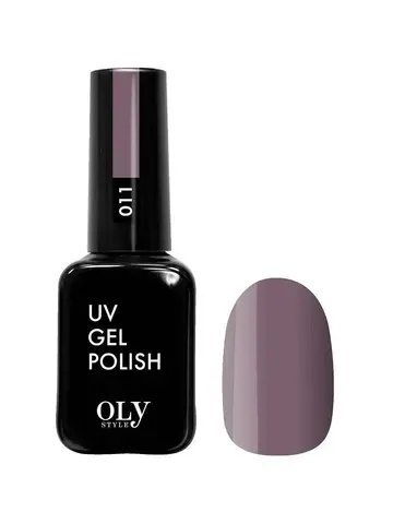 OLYSTYLE Гель-лак для ногтей тон 011 темный лилово-бежевый
