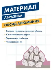 Шарошка абразивная ПРАКТИКА оксид алюминия, цилиндрическая 35х50 мм, хвост 6 мм (641-275)