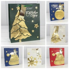 
          Пакет подарочный 26 х 32 х 13 см Набор 5 шт "Новый год" (Микс)