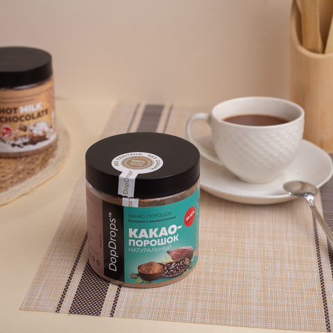 Какао-порошок натуральный, 10-12% жирности 500г