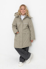 куртка  для девочки  ВК 38118/2 ГР