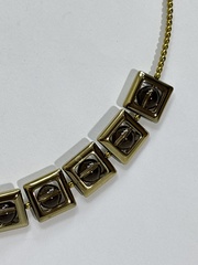 Раухтопаз (колье из натуральных камней)