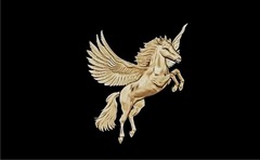 Силиконовый молд № 492 Пегас правый