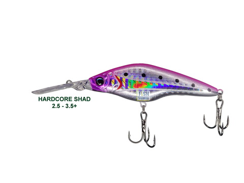 Воблер HARDCORE SHAD 75sp 10гр. 2.5 - 3.5m+ #18 (реплика)