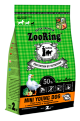 ZooRing сухой корм для собак мелких пород (утка,рис) 2 кг