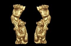 Силиконовые молды Медведи малые левый и правый. Набор 2 шт