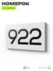 Номер на дверь 922, табличка на дверь для офиса, квартиры, кабинета, аудитории, склада, белая 120х70 мм, Айдентика Технолоджи