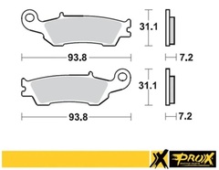 тормозные колодки передние Yamaha YZ 125/250 '08-21 + YZ 250F/450F '08-20