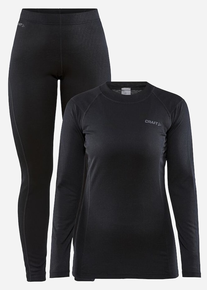 Комплект термобелья женский Craft Core Warm, black - купить по выгоднойцене
