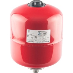 STOUT STH-0004 Расширительный бак на отопление 8 л. (цвет красный)
