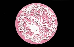 Силиконовый коврик для декора Девушка в шляпке