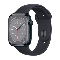 Умные часы Apple Watch Series 8 GPS, 45mm, Aluminium Case with Sport Band, Midnight (Тёмная ночь)