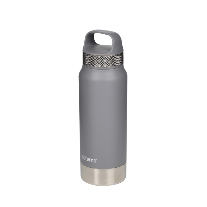 Термобутылка Sistema "Hydrate" 650 мл, цвет Серый