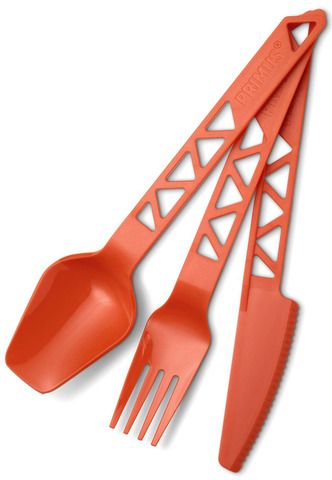 Картинка столовые приборы Primus Lightweight TrailCutlery Tangerine - 1