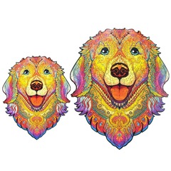 Собака от Dazzle Puzzle - Деревянные детали пазла разной формы, картины которые вы собираете сами