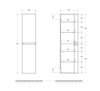 Cezares 55271 Колонна подвесная с двумя распашными дверцами, реверсивная 30x38x130