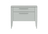 Тумба прикроватная Type 2 ящика ширина 60 см (светло-серый)