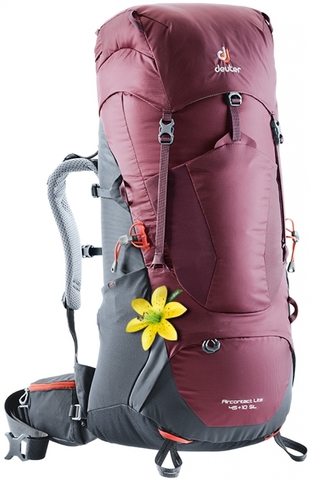 Картинка рюкзак туристический Deuter Aircontact Lite 45+10 SL Maron-Graphite - 1