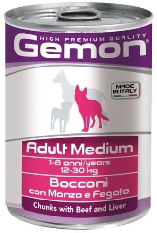 Gemon Dog Medium Adult Chunkies with Beef & Liver