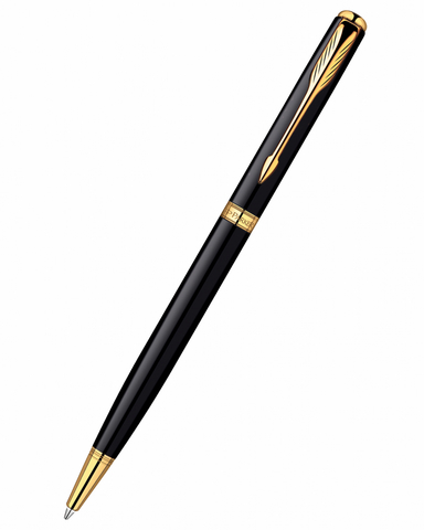 Ручка шариковая Parker Sonnet Slim K430 Essential, Laсquer Black GT (S0808740)